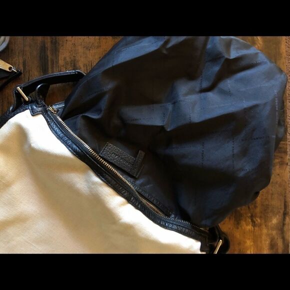 DEREK LAM 10 CROSBY  Canvas Black Leather  Tote - Picture 9 of 9
